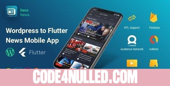 Deco News v1.3.0 - Flutter Mobile App for Wordpress