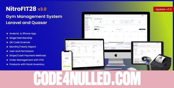 NitroFIT28 v3.0 - Fitness & Gym Management System