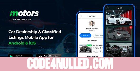 Motors v1.2 - Car Dealership & Classified Listings Mobile App for Android & iOS