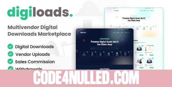Digiloads v1.0.1 - Multivendor Digital Downloads Marketplace