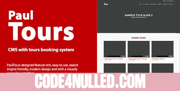 PaulTours - CMS with tours & transfer booking system