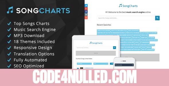 SongCharts v1.4 - Top Songs Charts and Music Search Engine