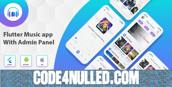 Flutter App Music for Android & IOS With Admin Panel ( Flutter2.0 ) v2.1