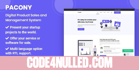 Pacony v3.0.0 - Digital Product Sales and Management Script