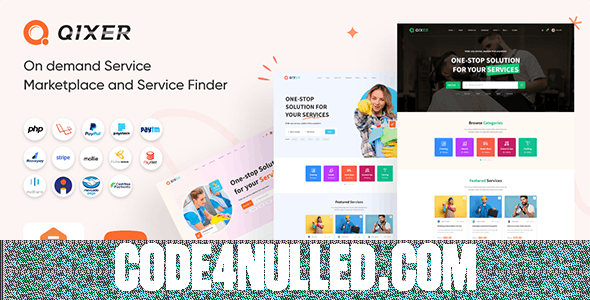 Qixer v2.5.0 - Multi-Vendor On demand Service Marketplace and Service Finder - nulled