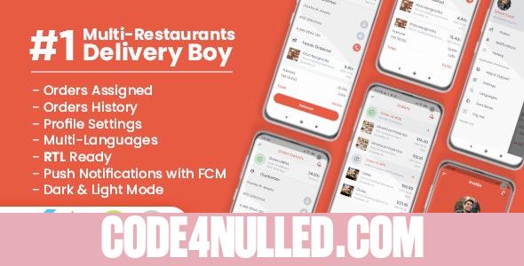 Delivery Boy For Multi-Restaurants Flutter App v1.0.0