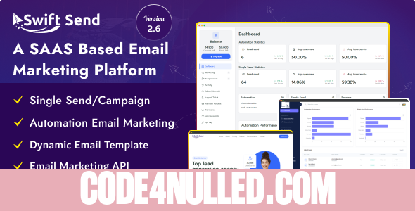 Swift Send v2.6 - Email Marketing and Campaign Management (SAAS Based) - nulled