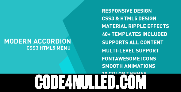 Modern Accordion Menu