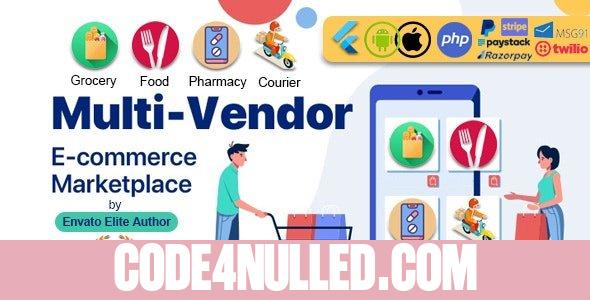 GoMarket v1.0 - Food, Grocery, Pharmacy & Courier Delivery App | Multi-Vendor Marketplace