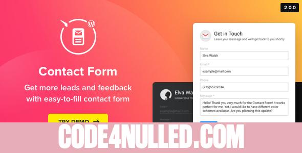 Contact Us Form v2.3.1 - WordPress Contact Form Plugin