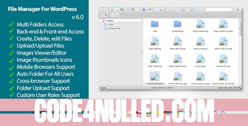 File Manager Plugin For Wordpress v6.0