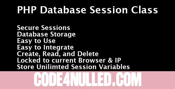 PHP Database Session Class