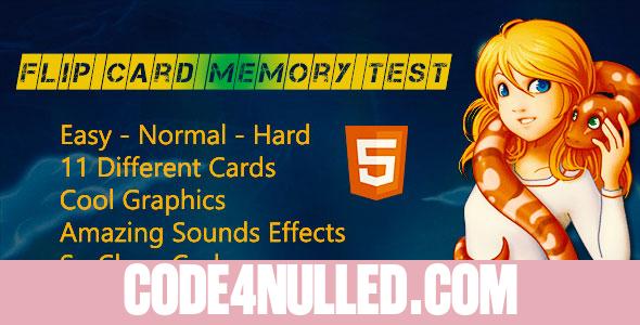 Flip Card Memory Test - HTML5 Game