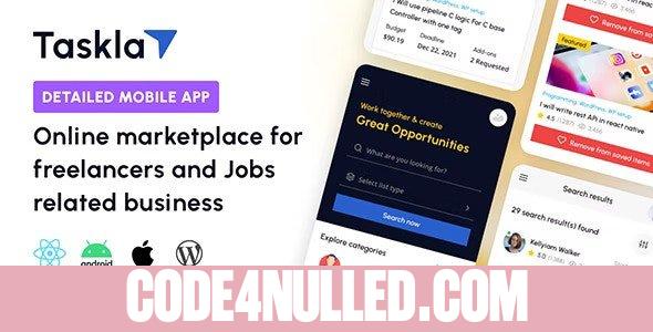 Tasklay v1.3 - Freelancer Marketplace React Native APP