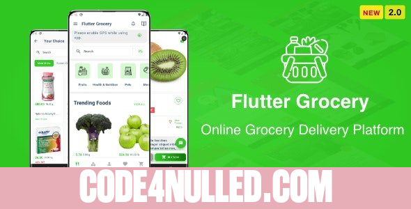 Flutter Multi Vendor Grocery (Convenience Store, Food, Vegetable, Fresh Fruit, eCommerce, Retail) v2.0