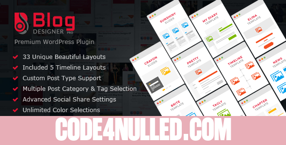 Blog Designer PRO for WordPress v2.7.5
