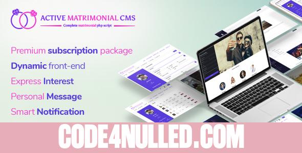 Active Matrimonial CMS v1.2.0