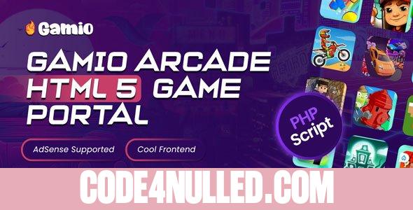 Gamio Arcade - HTML 5 Game Portal PHP Script - 18 November 2024