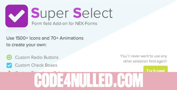 Super Selection Form Field for NEX-Forms v7.5