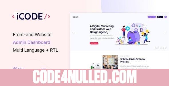 iCode v1.0 - Multipurpose Website CMS & Creative Agency Management System