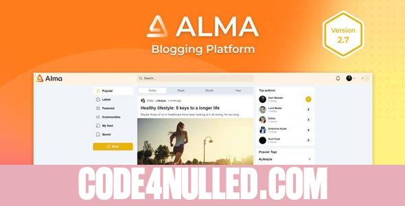 Alma v2.7 - Blogging Platform