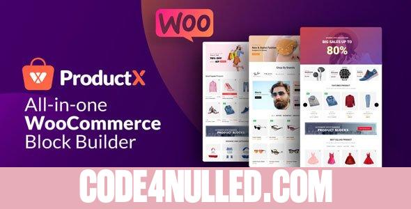 ProductX Pro v1.3.3 - Gutenberg Product Blocks for WooCommerce