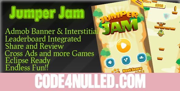 Jumper JAM Admob + Leaderboard +Powerups+Endless