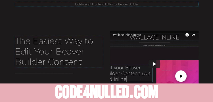 Wallace Inline v1.2.4 - Front-end editor for Beaver Builder