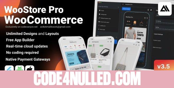 WooStore Pro WooCommerce v3.5.0 - Flutter Full App E-commerce with Multi vendor marketplace support - nulled