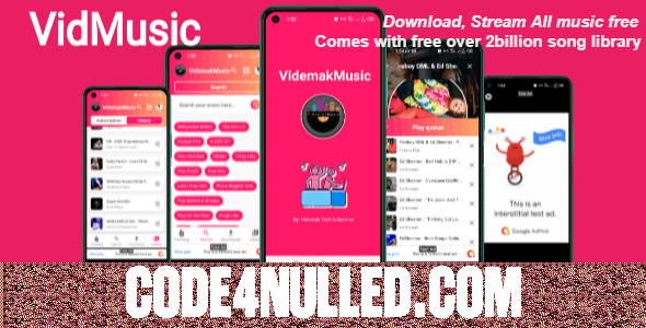 Videmak Music v2.0.5 - Automatic Music Downloading and streaming Android application