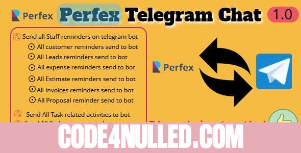 Perfex CRM and TelegramBot Chat Module v1.0