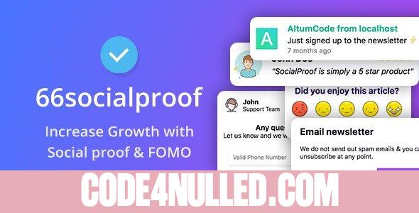 66socialproof v19.0.0 - Social Proof & FOMO Widgets Notifications (SAAS) - nulled