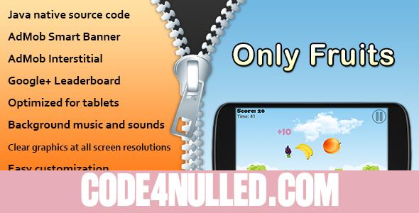 Only Fruits Game with AdMob and Leaderboard