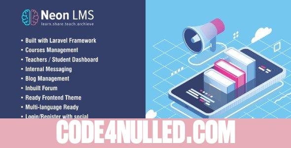NeonLMS v4.6 - Learning Management System PHP Laravel Script