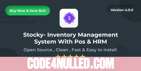 Stocky v4.0.0 - Ultimate Inventory Management System with Pos & HRM