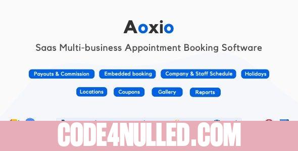 Aoxio v1.8 - SaaS Multi-Business Service Booking Software - nulled