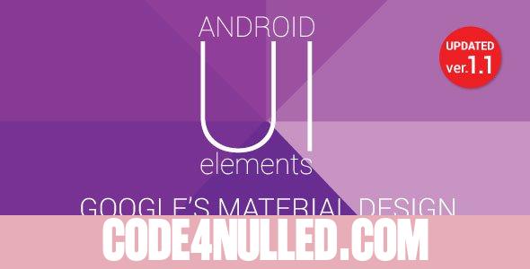 Material Design UI Android Template App v1.1