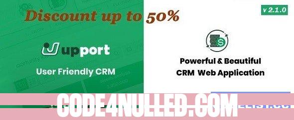 Upport CRM v2.1.0 - Laravel CRM - Open Source CRM Web Application