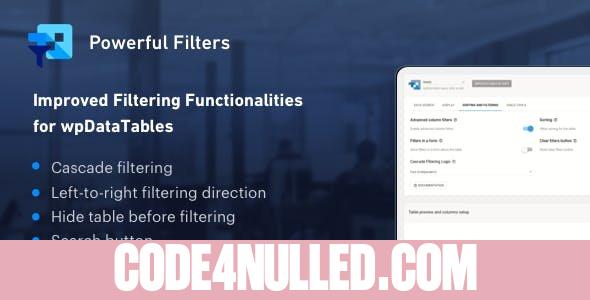 Powerful Filters for wpDataTables v1.1