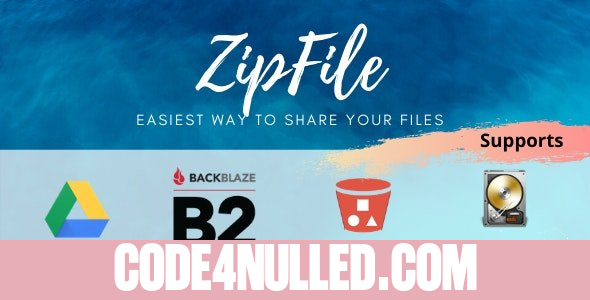 ZipFile v2.6 - File sharing made easy & profitable. Use Google Drive, S3 and Backblaze to host files.