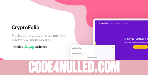 CryptoFolio - Cryptocurrency Portfolio Tracker & Exchange