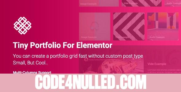Tiny Portfolio Widget For Elementor v1.0.0