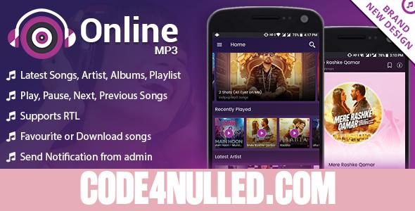 Android Online MP3 with Material Design