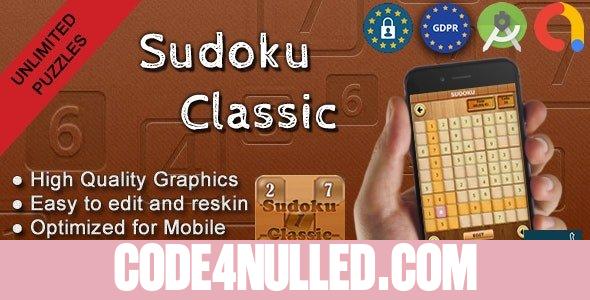 Sudoku Classic (Admob + GDPR + Android Studio) - June 2023