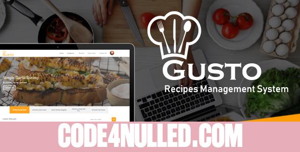 Gusto v1.4 - Recipes Management System