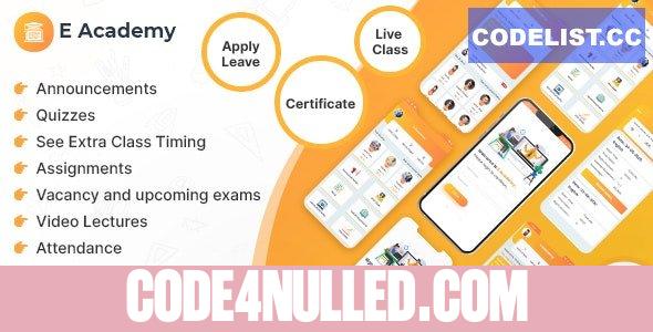 E-Academy v1.0.12 - Online Classes / Institute / Tuition And Course Management (Android App + Admin Panel) - nulled