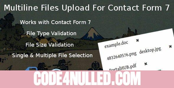 Multiline files upload for contact form 7 Pro v1.8