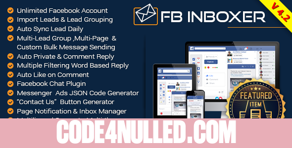 FB Inboxer v4.2 - Master Facebook Messenger Marketing Software