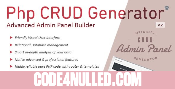 PHP CRUD Generator v2.3.1 - nulled