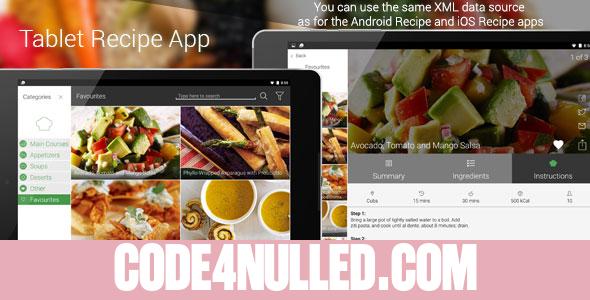 Tablet Recipe App